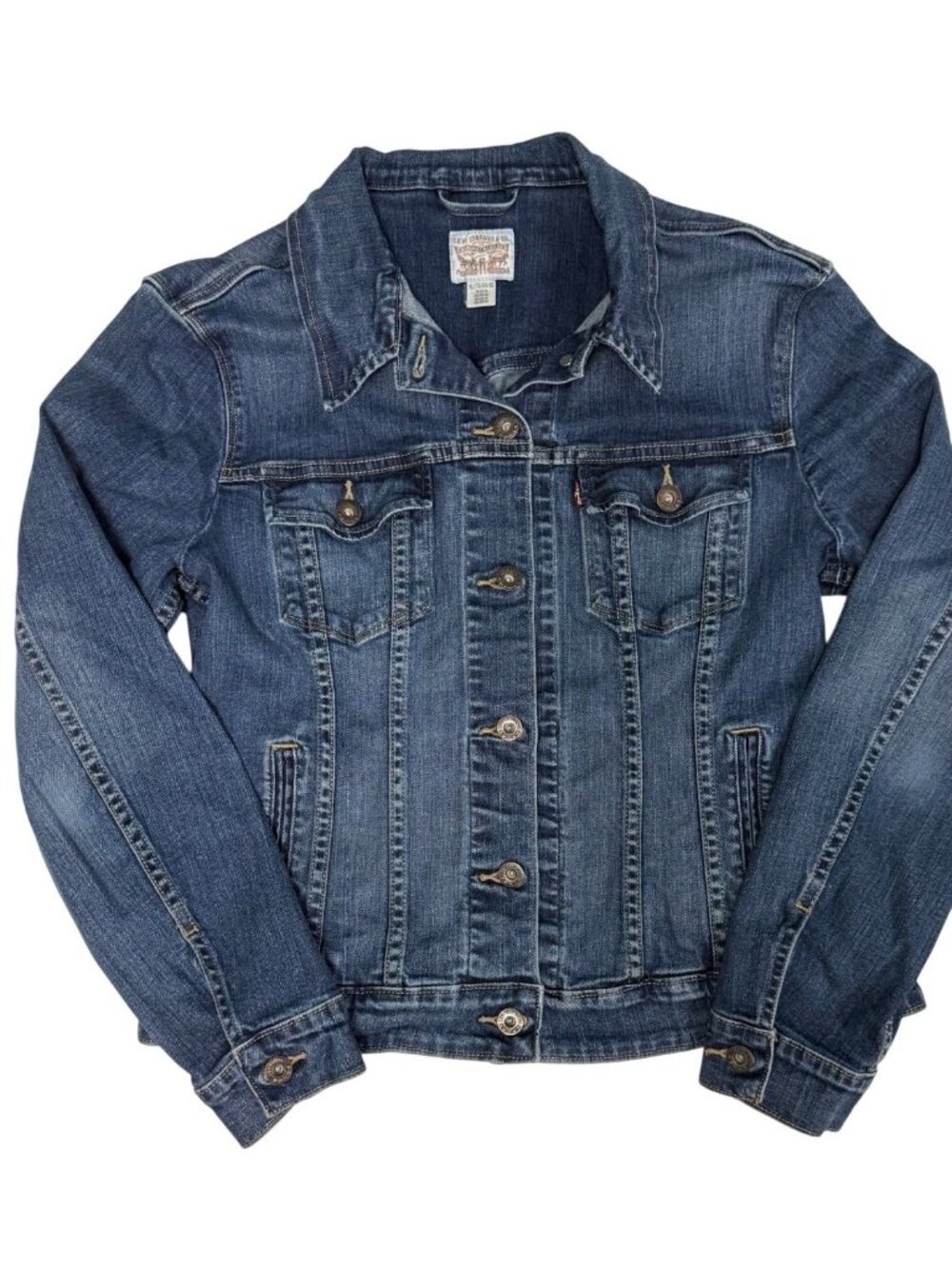 XL Womens Levi Denim Trucker Jacket Red Label Levi’s
